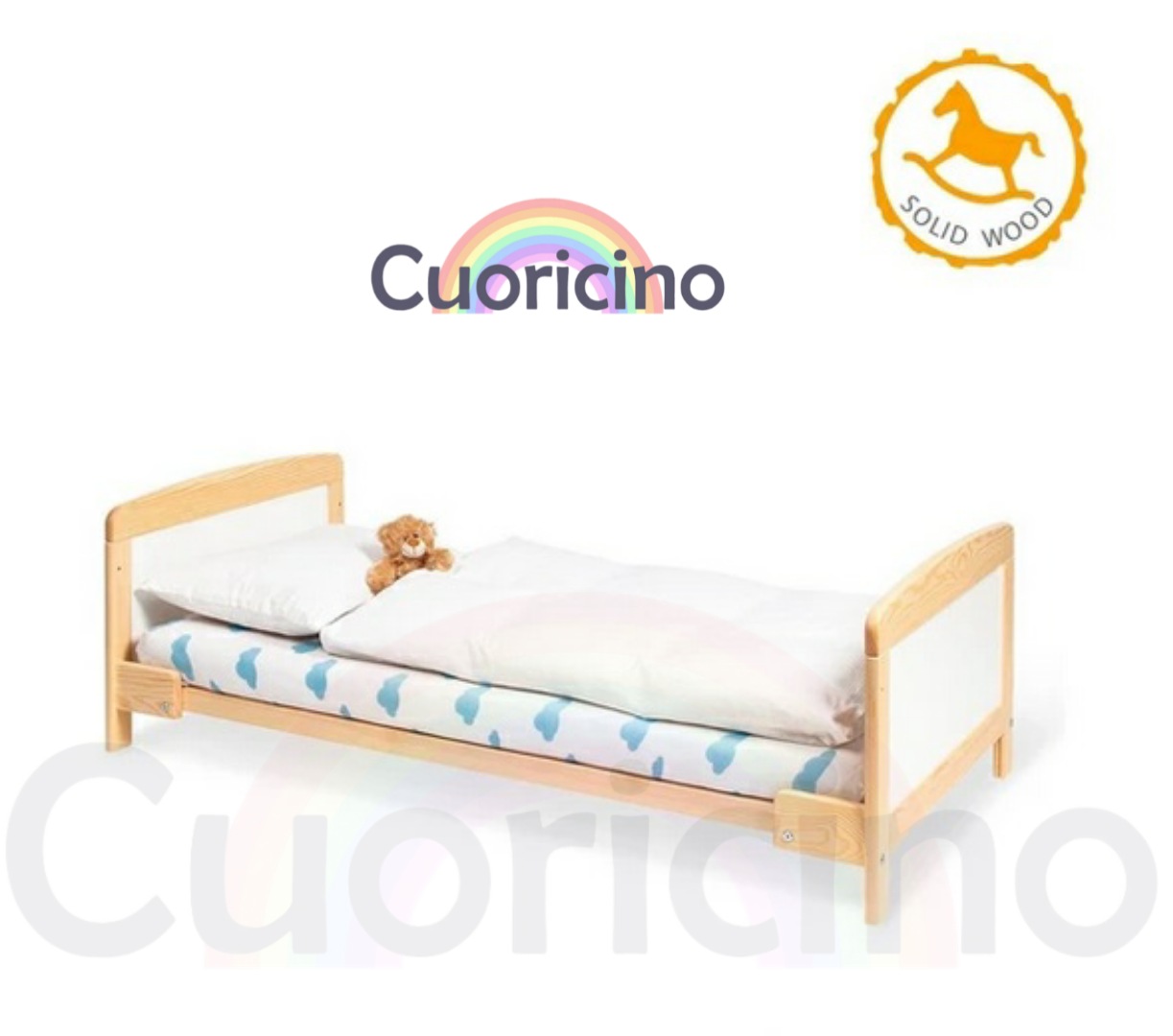 Cama de transición Florian 140X70 (inc. colchón) - Cuoricino